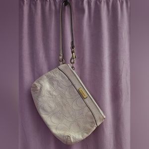 COACH Patent-Leather Wristlet